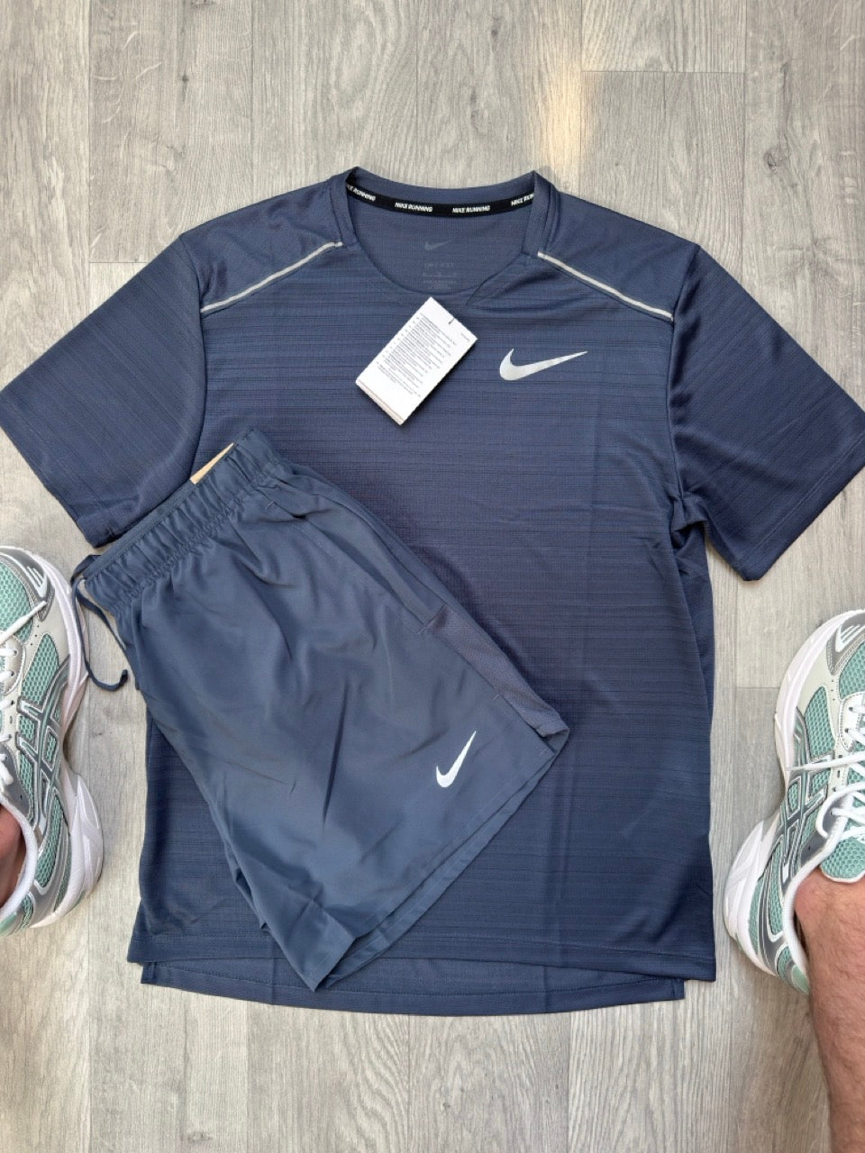 Nike Miler Navy Short Set