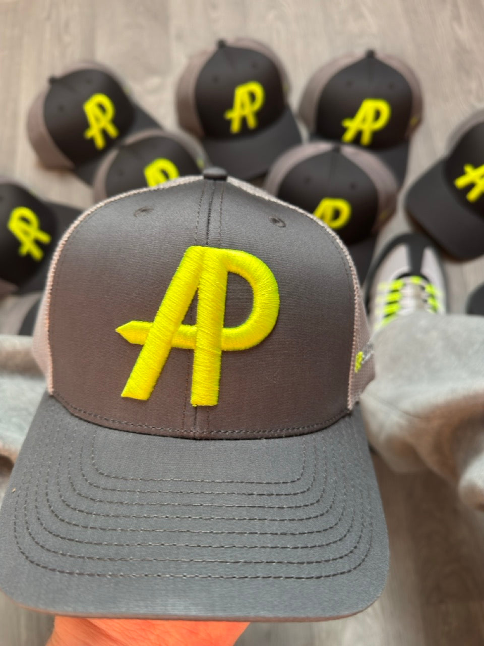 APselectco Baseball Cap (Grey/Neon)