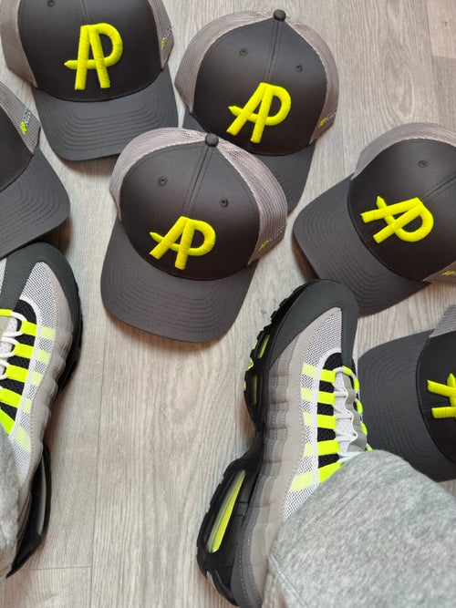 APselectco Baseball Cap (Grey/Neon)