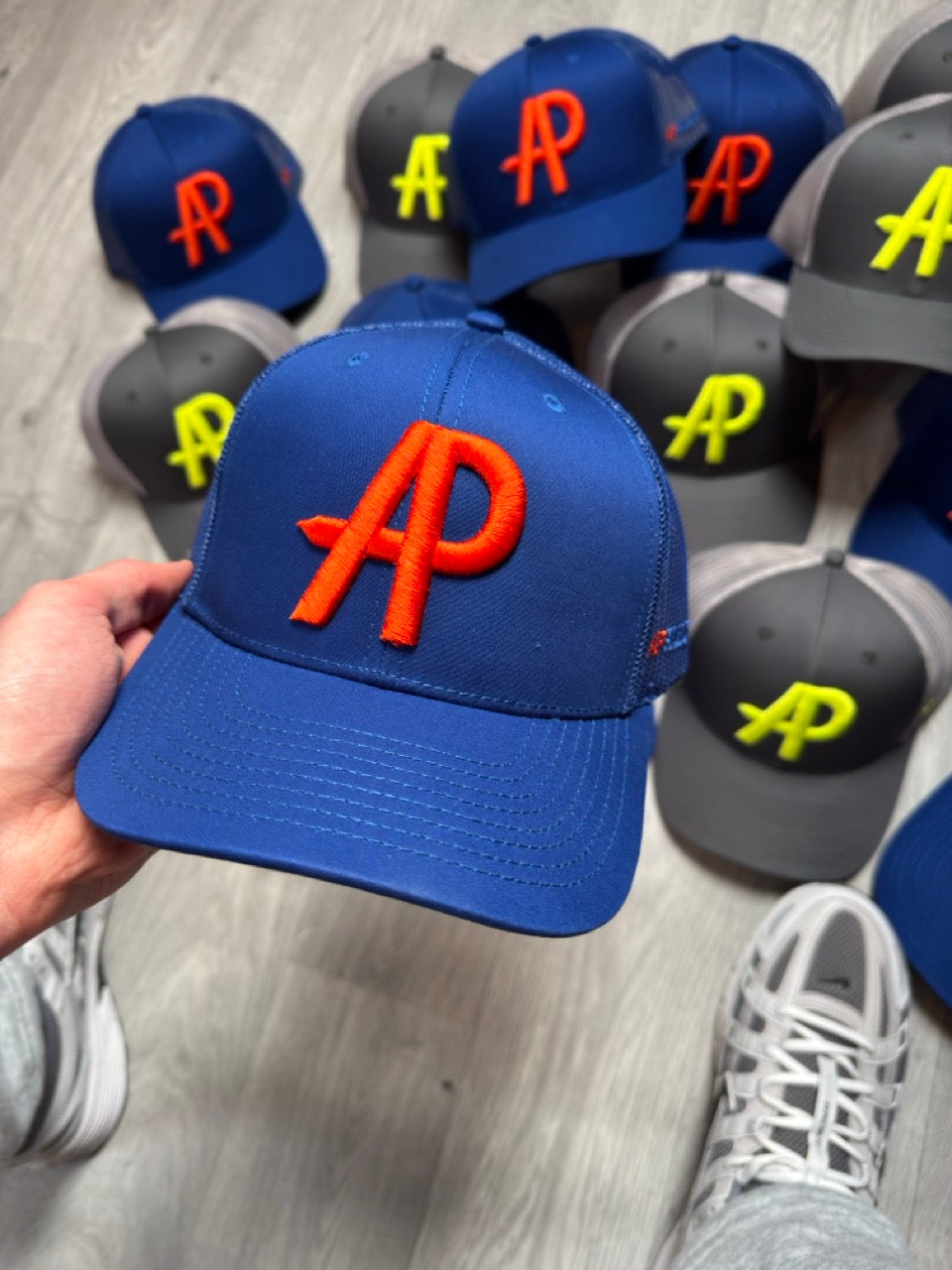 APselectco Baseball Cap (Blue/orange)
