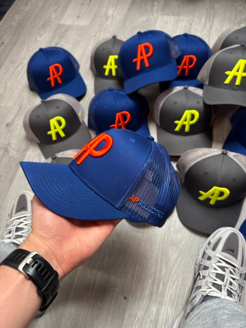 APselectco Baseball Cap (Blue/orange)