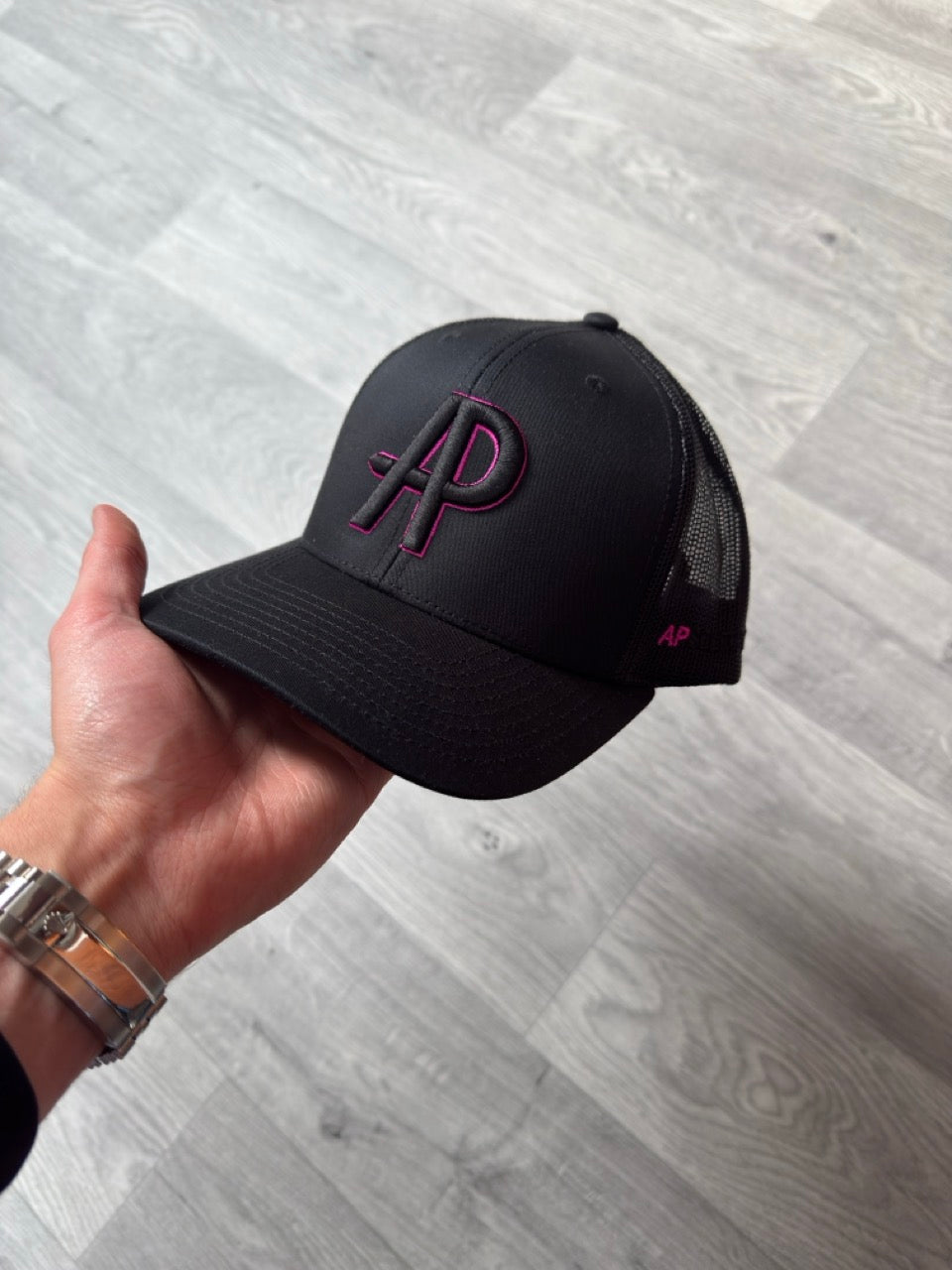 AP Baseball Cap (Black/Pink)