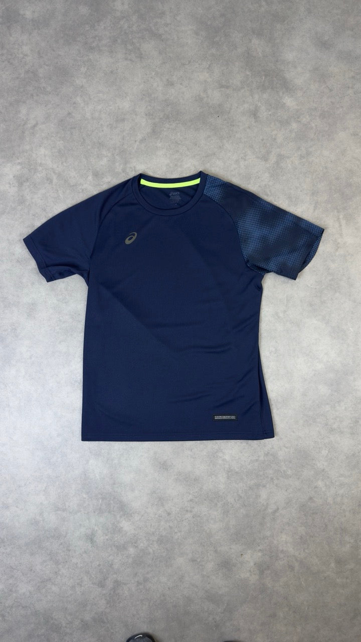 ASICS Asia Exclusive Cloud Pattern 3-Piece Set | T-Shirt, Shorts & Jacket (navy)