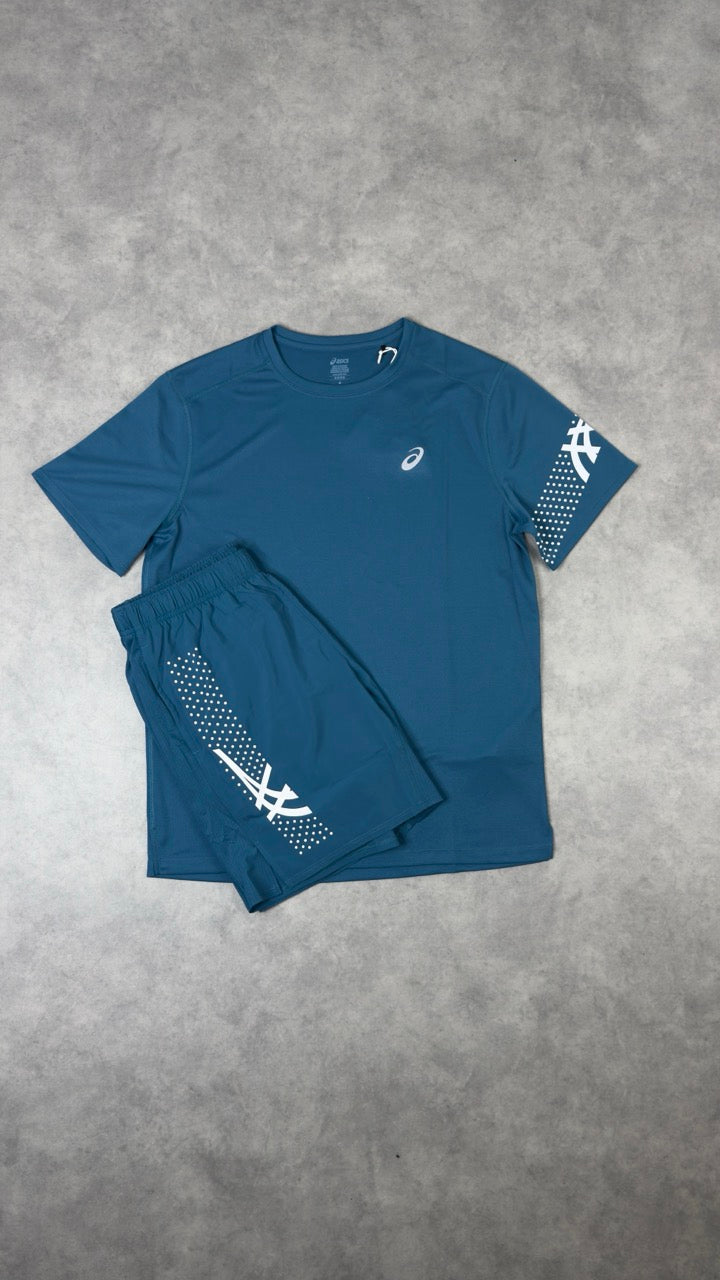 ASICS Icon Teal 2-Piece Set | T-Shirt & Shorts