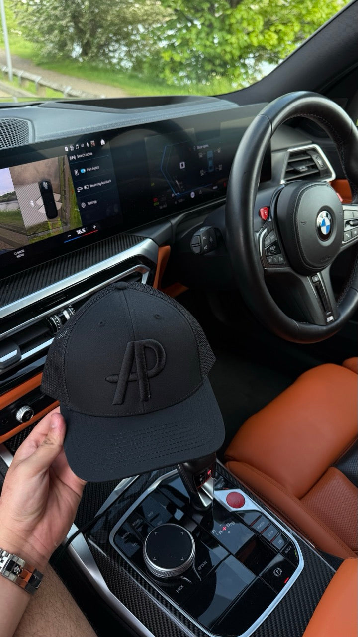 AP baseball cap (Triple Black)